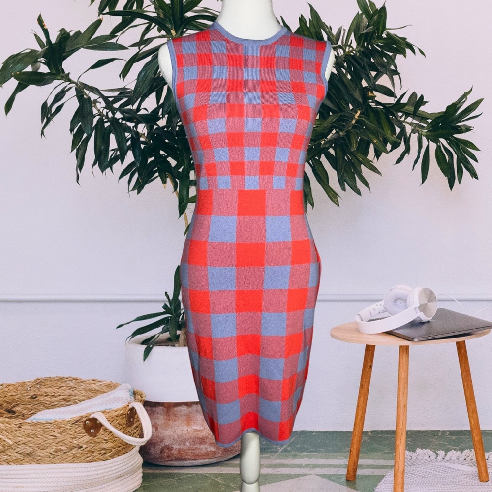 AVA Lattice Bodycon Dress